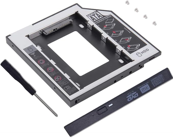 Mercenbon 12.7mm 2nd HDD SSD Hard Drive Caddy Tray gamingstoreuae Mercenbon 12.7mm 2nd HDD SSD Hard Drive Caddy Tray gamingstoreuae